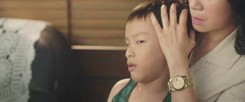 Due to his cerebral palsy