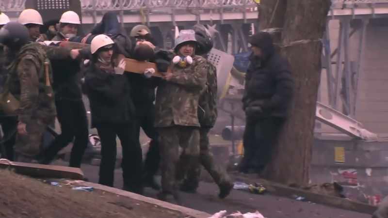 During the Maidan Massacre