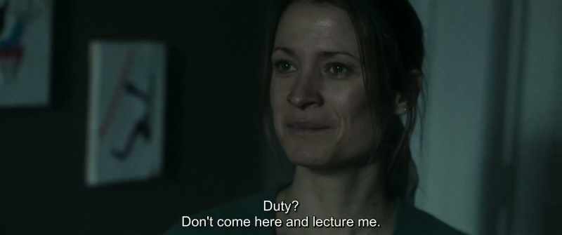 Duty? Don't come here and lecture me
