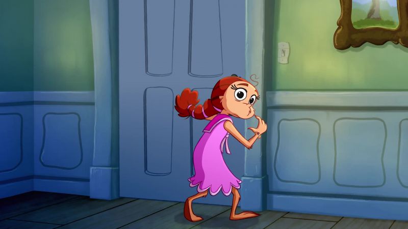 E.B. tiptoed upstairs, sure she'd be grounded