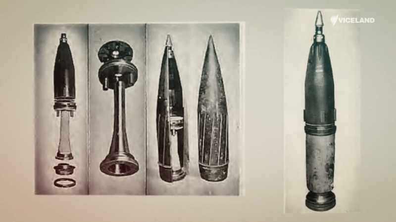 Each highly explosive 288mm shell weighed 562 pounds