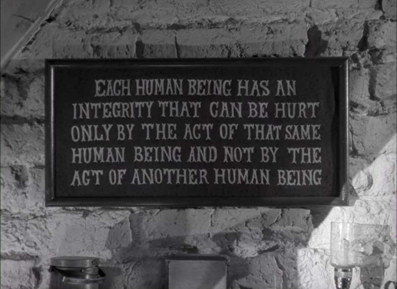Each human being has an integrity that can be hurt only