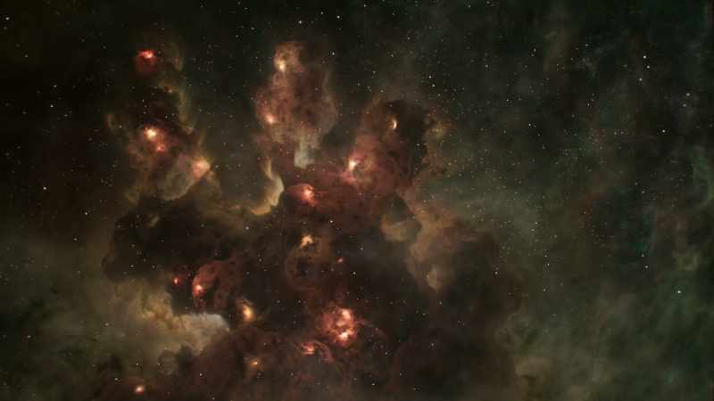 each interaction triggering a new generation of star birth