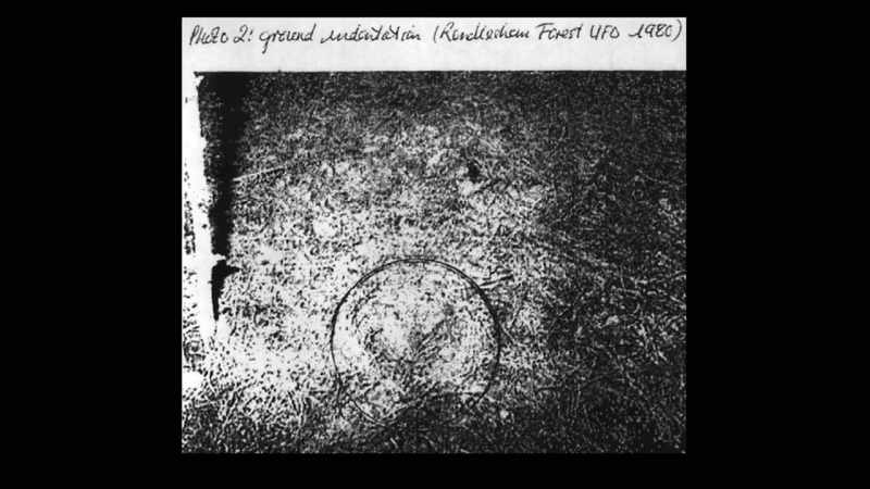 Each of the three indentations in the forest soil