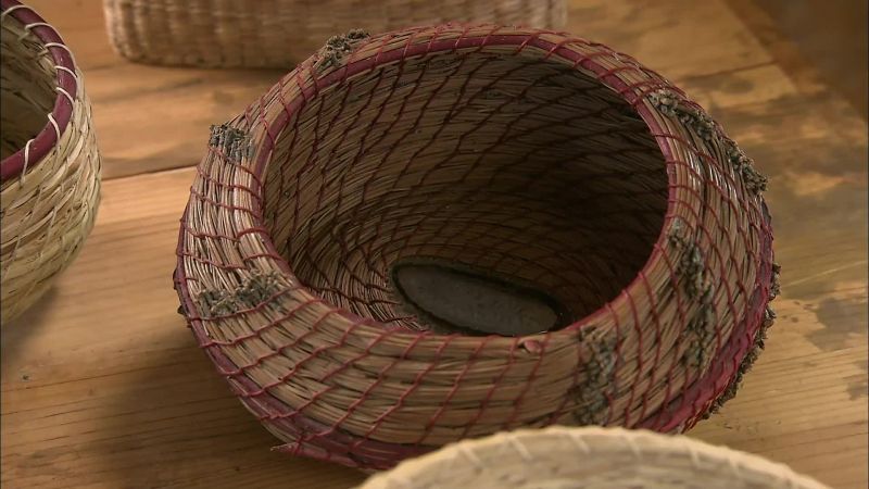 EACH ONE OF THESE PINE-NEEDLE BASKETS IS AN ORIGINAL