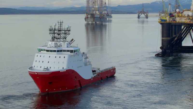 Each towing vessel has a 28,000 horsepower engine