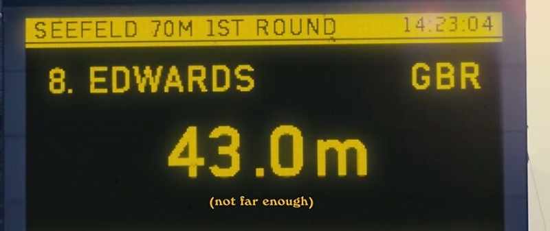 Edwards. 43 meters