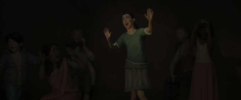 [eerie music playing]