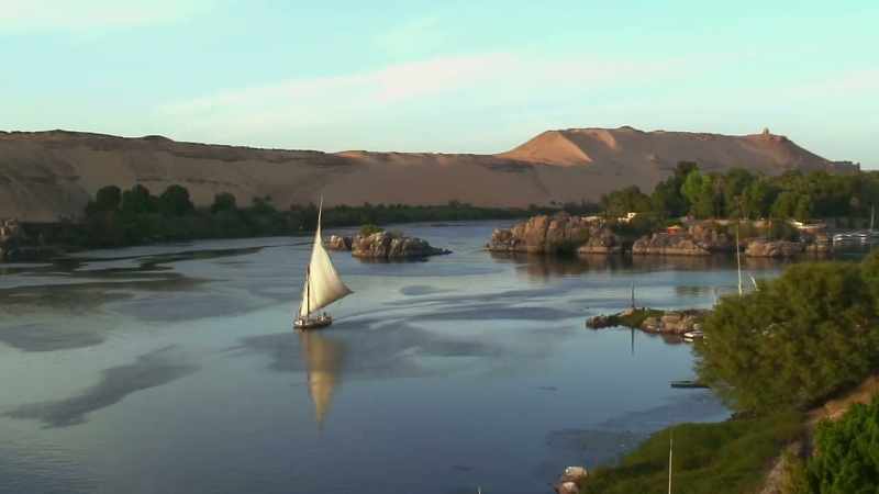 Egyptian civilization developed along the river Nile