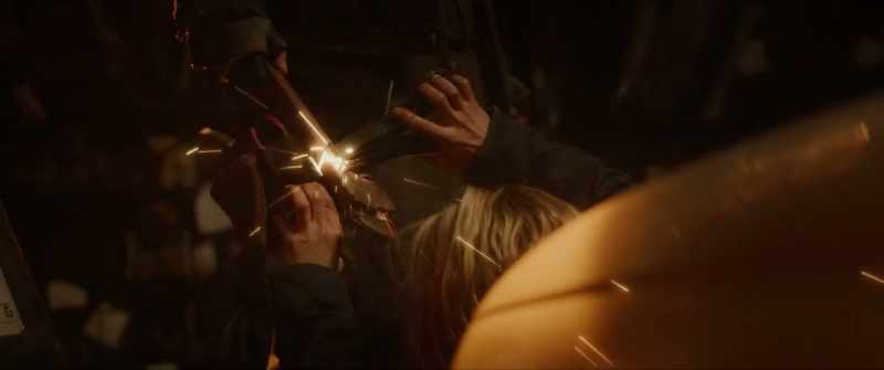 [electricity crackling] -[body thuds]