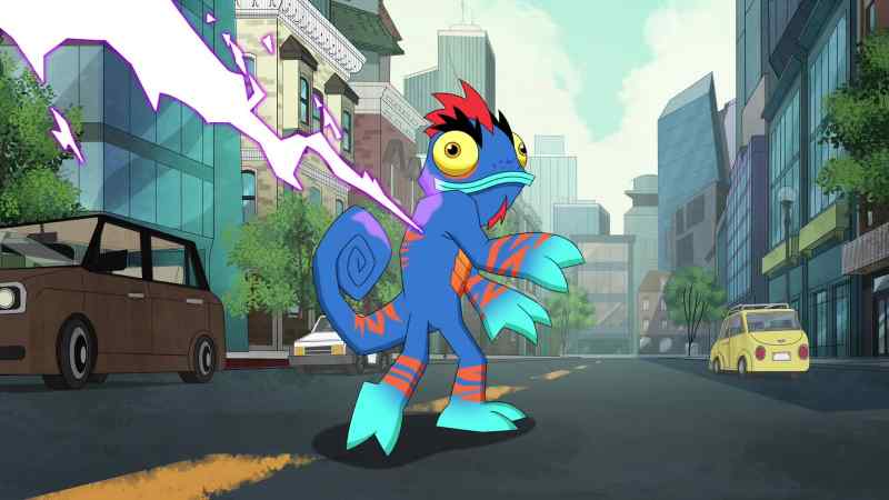 (electricity crackling) -(Fred jabbering) Help!