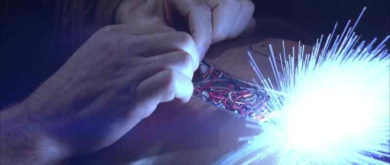 (ELECTRICITY CRACKLING)