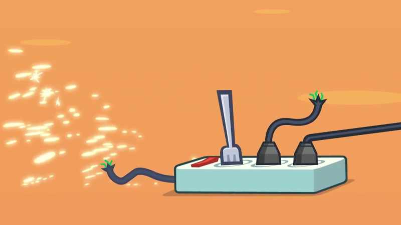 (Electricity fizzles)