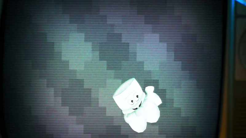 (electronic music playing)