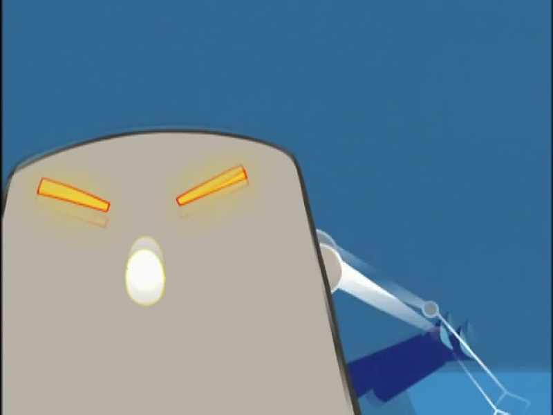 [electronic warble]