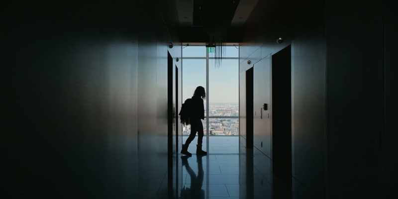 (elevator bell chimes) - (elevator doors open)