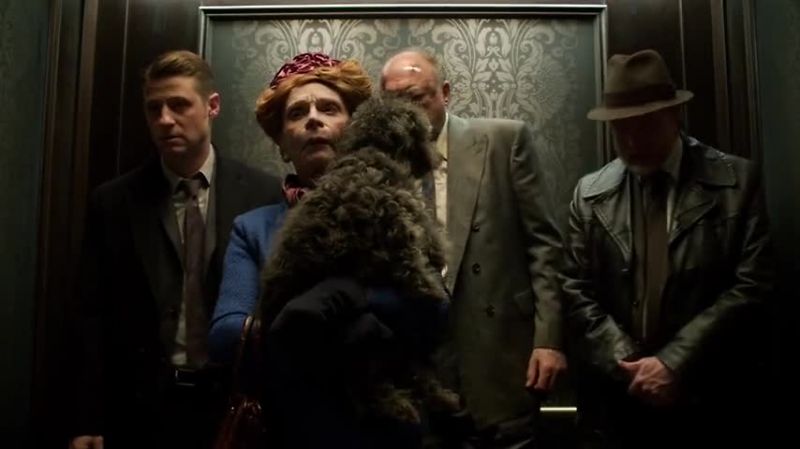 (elevator bell dings)