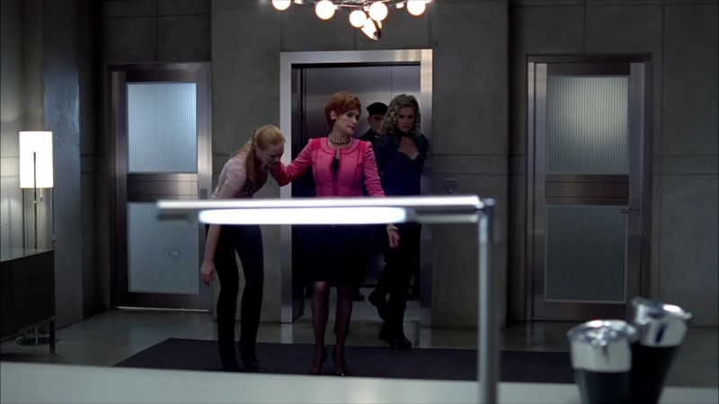 [ELEVATOR BELL DINGS]