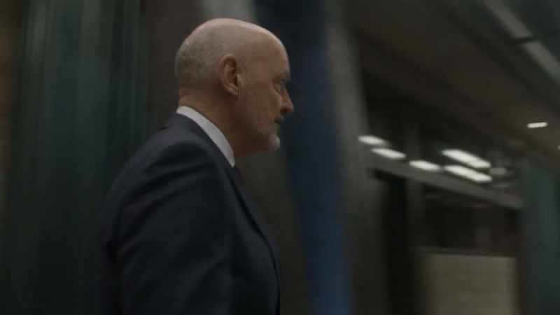 [ Elevator chimes ]