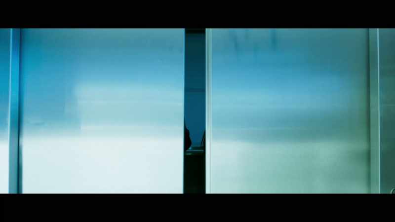 [elevator chimes]
