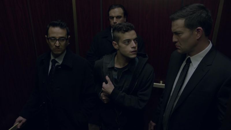 (ELEVATOR DINGS) (DOOR OPENS)