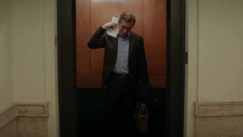 [ Elevator dings ]