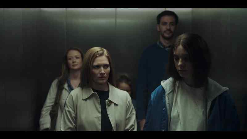 (elevator dings)