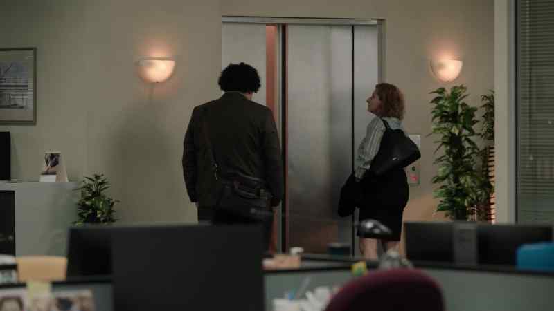 [elevator dings]