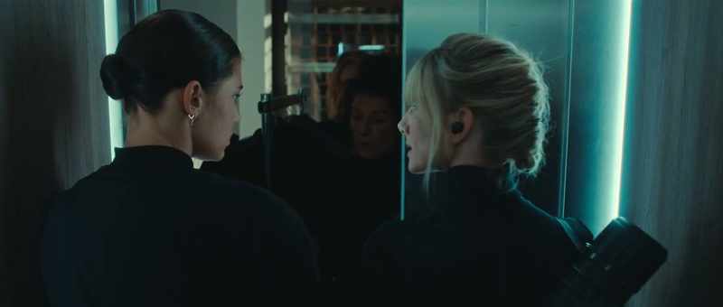 [elevator dings]