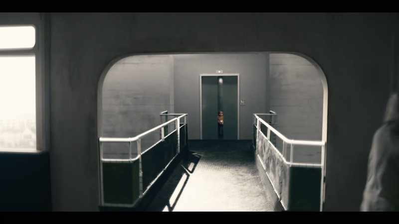 (elevator door closes)