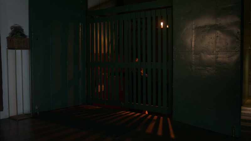 (elevator whirs)