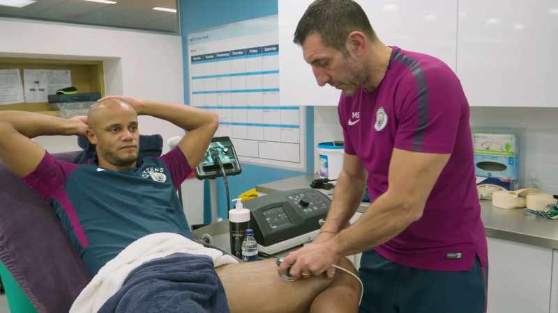 Eliaquim Mangala, Vincent Kompany and John Stones