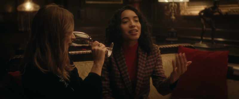 [ELIZABETH AND LAURIE LAUGH]