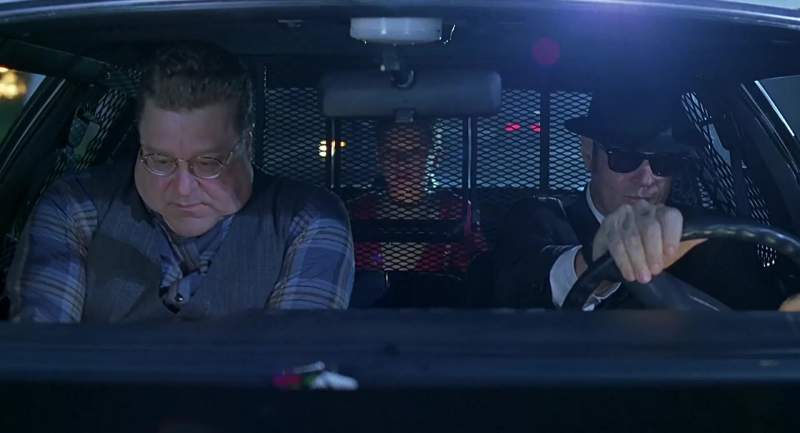 Elwood they have automatic weapons Look in the glove compartment