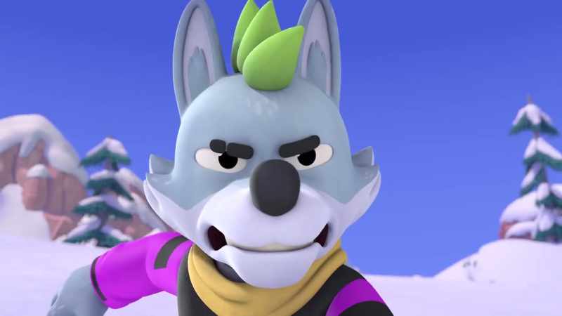 [energetic music plays] -[howls]