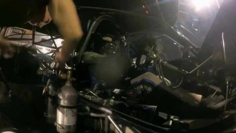 [engine idling]