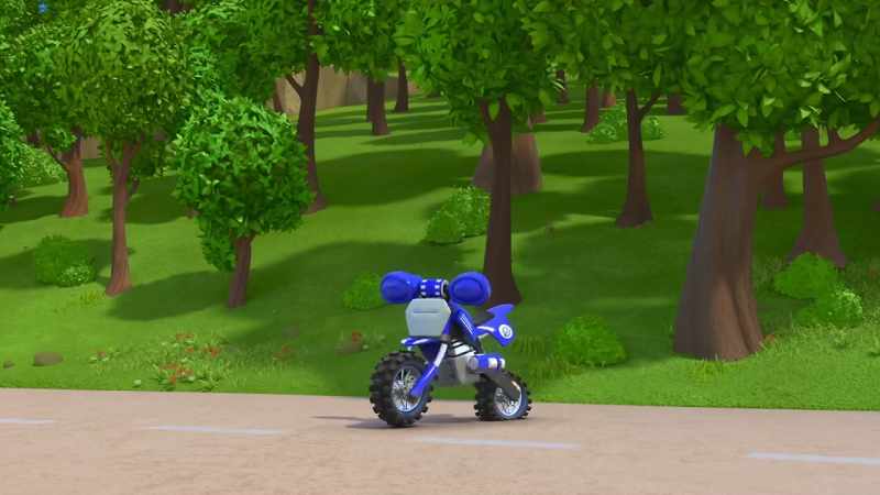 (engine revving, grunting)