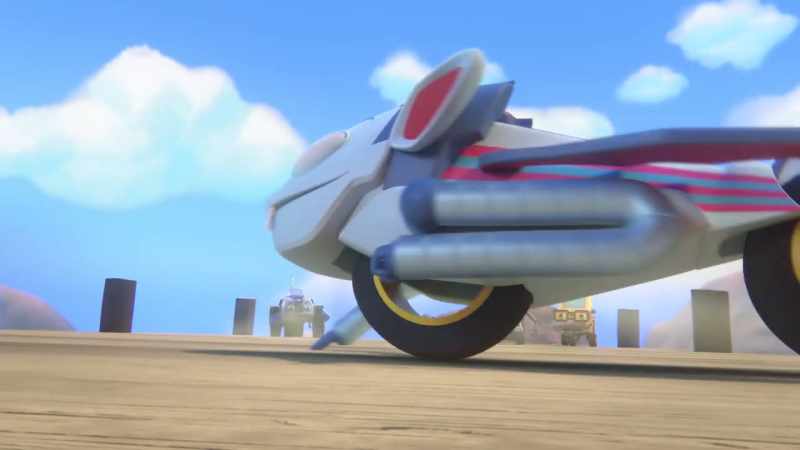 [engine revving]