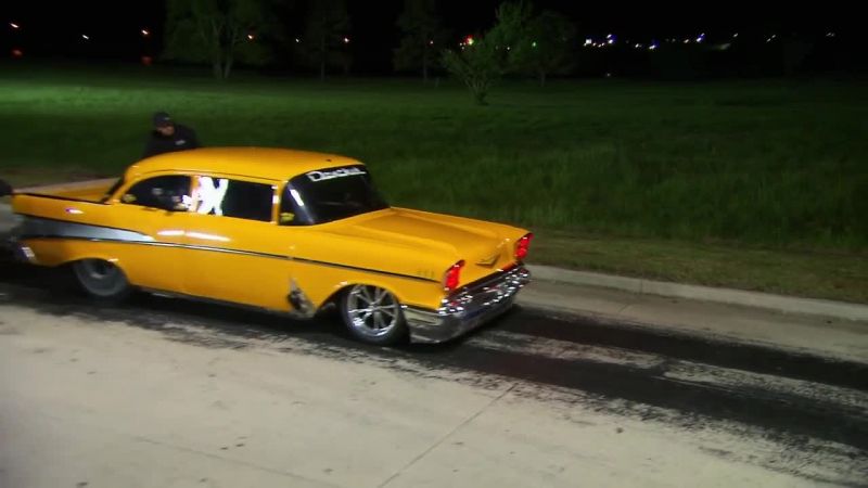 [engine revving]