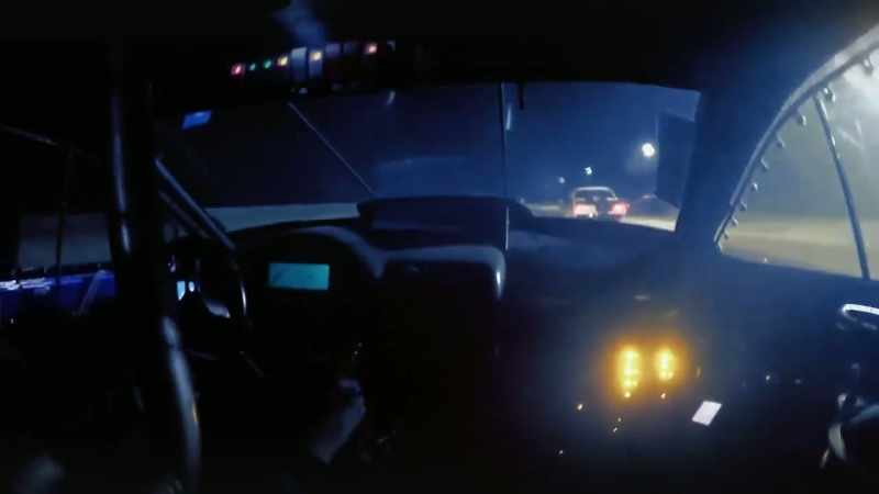 [engine revving]