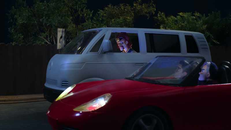 [engine revving]