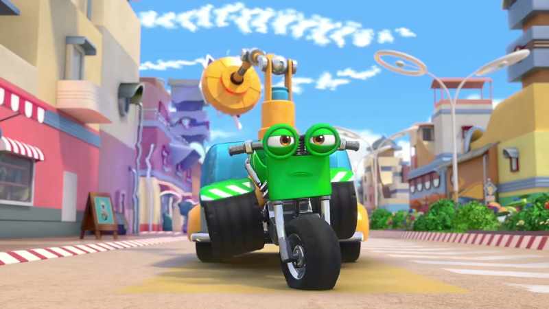 (engine revving)