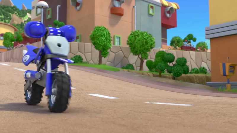(engine revving)