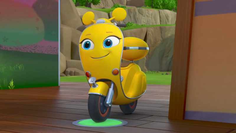 (engine revving)