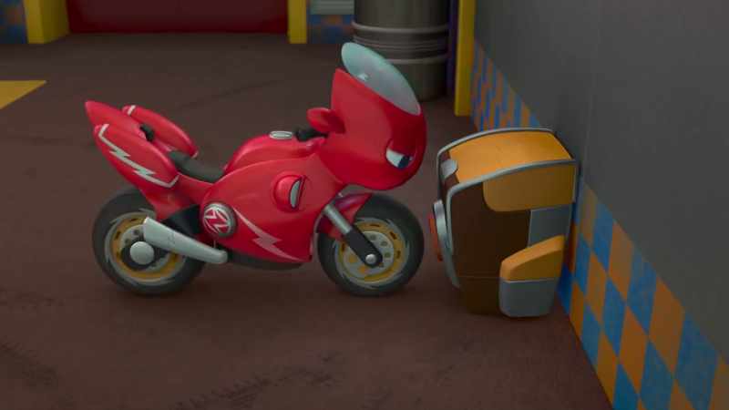 (engine revving)