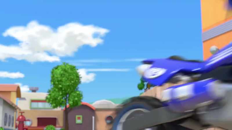 (engine revving, tires screeching)