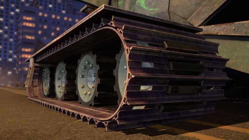 (engine roaring)