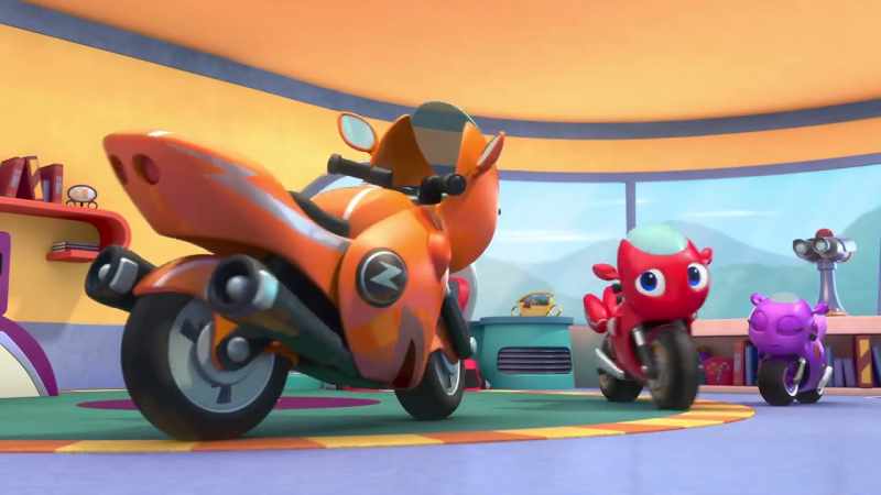 (engine roaring)