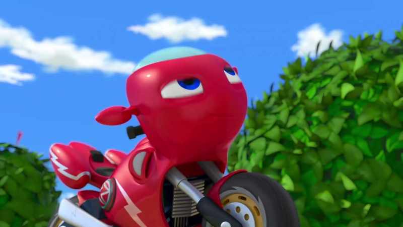(engine roaring)