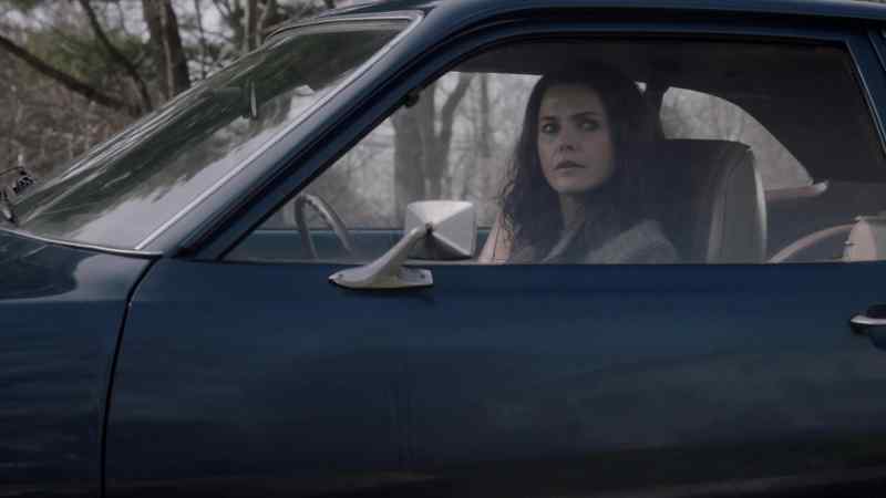 (engine shuts off, car door opens, closes)